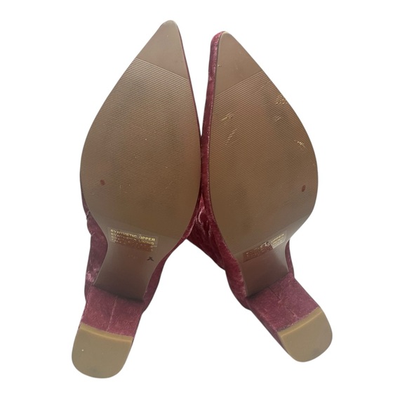 NEW Anthropologie x Silent D Komass Pink Crushed Velvet Boots  38 - Picture 8 of 11